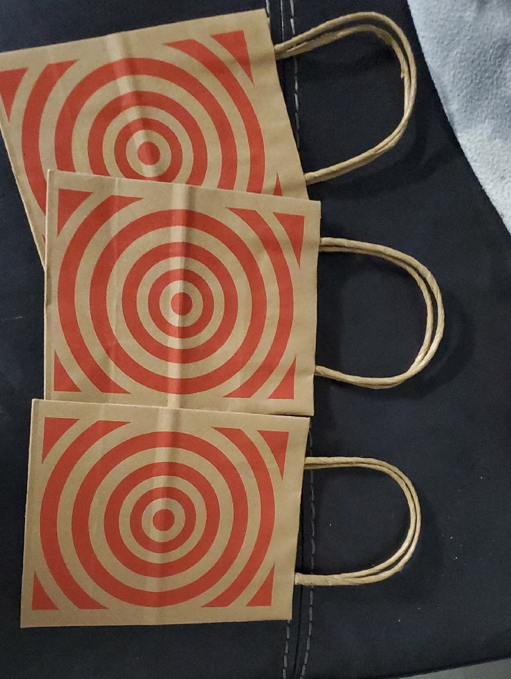 Target Brown Kraft Mini Bags with Red Target Bullseye Logo